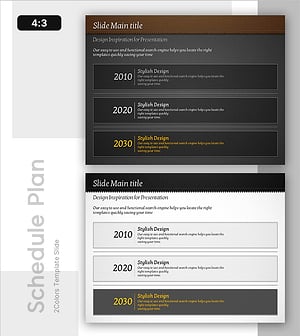 추진 일정 계획 박스 – 사업 전략을 담은 슬라이드