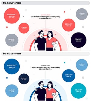 주요 고객사 및 파트너 네트워크 - 신뢰성을 강조한 프레젠테이션