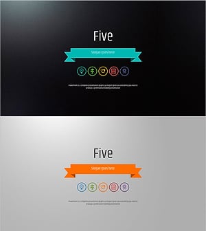 다섯가지 컬러 와이드 템플릿_표지