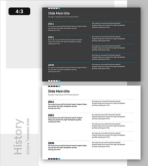 History by Year Slide – Visually Appealing and Functional Design