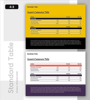 데이터 분석 테이블 – 재무 계획 및 성과 시각화
