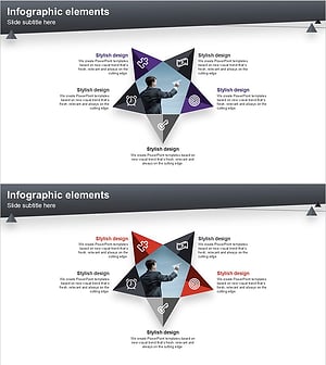 Layout Design Presentation Template with Infographic Elements