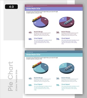 운송 실태 현황을 시각화한 파이형 그래프 슬라이드