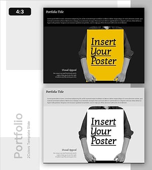 포스터 목업 슬라이드 – 커스터마이즈 가능성을 가진 디자인
