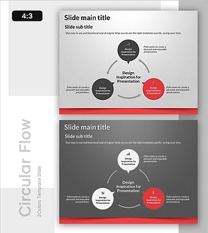 금융 계획 및 투자 전략 PPT 순환 다이어그램