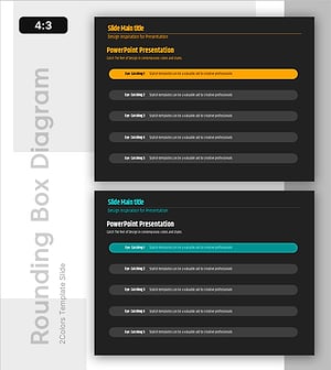 민트 옐로우 라운딩 텍스트 박스 – 사업 관리 부문에 적합