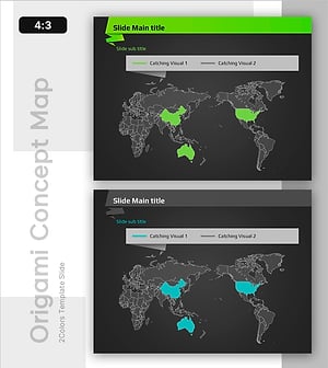 지도 시각화를 통한 글로벌 시장 흐름 확인 – 정보를 간결하게 전달하는 슬라이드