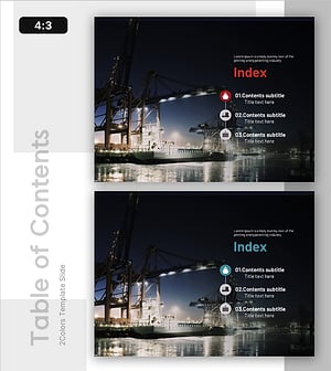 전략적인 글로벌 무역 사업 템플릿 목차