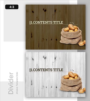 유기농 농업 PPT 간지 – 지속 가능한 미래