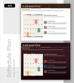 일정 관리용 디자인 프레젠테이션 슬라이드