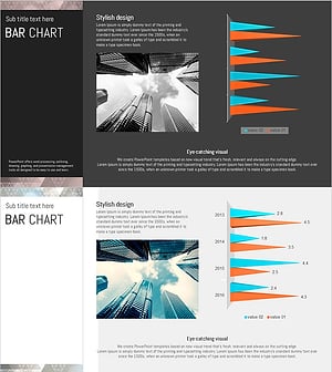 Triangular Pattern Bar Chart Template – Market Insight Analysis