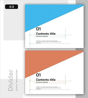 Complete Your Presentation with Clean Diagonal Box Template