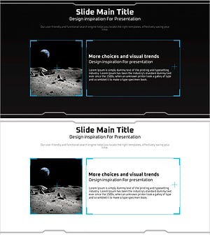 기하학 무늬 와이드 피피티 이미지&텍스트 박스