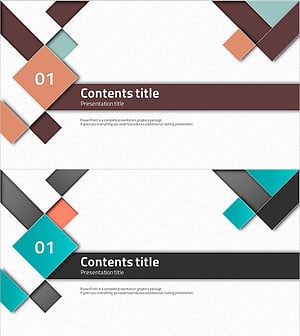 마름모 템플릿 간지 – 섹션 구분 슬라이드