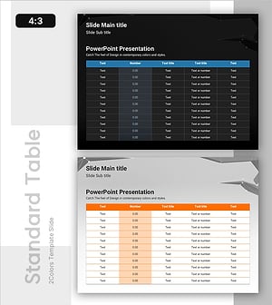 3D Shape Template Table for Financial Performance