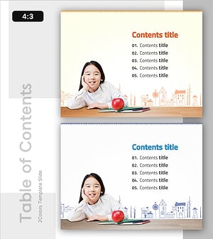 어린이 학습용 템플릿 목차