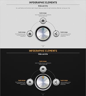 Volume Presentation Template – Infographic Elements for Product Introduction