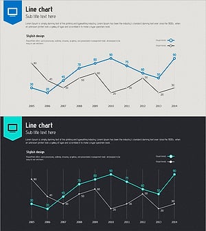 온라인 템플릿 꺾은선 그래프 – 시장 동향과 시각화