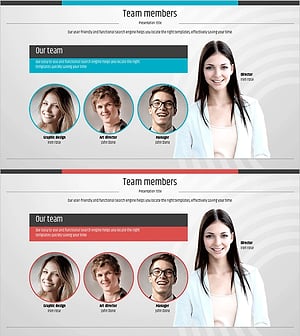 아이덴티티 와이드 템플릿 - 팀원 소개