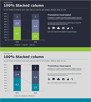 Market Analysis Visualization with Vertical Stacked Column Chart – Efficient Competitor Analysis