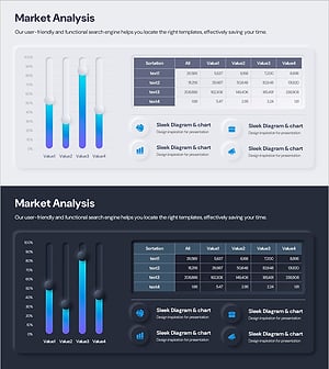 시장 분석을 위한 산업 데이터 보고서 슬라이드