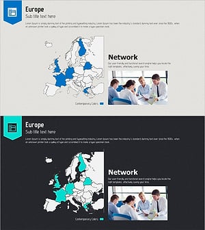 온라인 템플릿 유럽 지도 – 글로벌 마케팅 전략