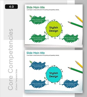 지속가능경영을 위한 핵심 역량 – 스타일리시한 클러스터 다이어그램