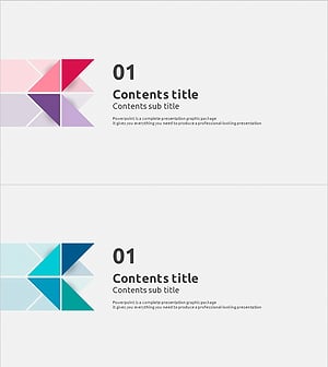 Triangle Pattern PPT Template – Stylish Design