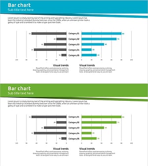Business Forest Wide Template Bilateral Bar Graph