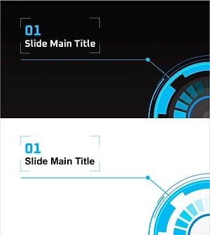 기하학 무늬 와이드 프레젠테이션 템플릿 – 간지 신뢰를 더하다