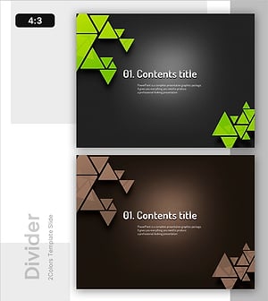 Triangle Pattern PowerPoint Section Cover – Content Title