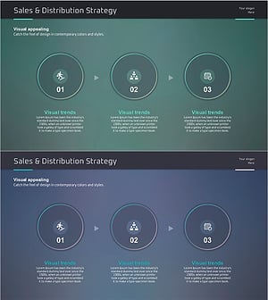 사업 추진 전략을 위한 아이디어 프레젠테이션 다이어그램 슬라이드