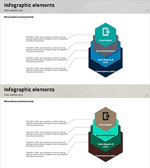 트라이앵글 패턴 육각형 층상구조 다이어그램 – 비주얼과 정보의 조화