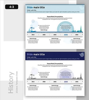 Global Construction Company History – Diagram for Business Strategy
