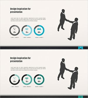 모던 비즈니스 도넛 차트 템플릿 – 마케팅 전략을 시각화하다
