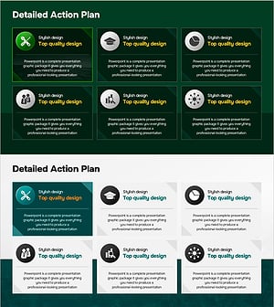 전략 실현을 위한 세부 실행안 슬라이드 템플릿