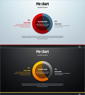 심플 원형 파이차트 템플릿 - 시장 점유율 분석