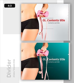 Diet Template Section Divider: Healthy Transformation – A New Look for Presentations