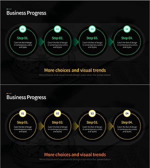 Business Progress Steps Slide – Clear Progress Flow