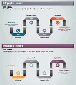 아이디어 도출 템플릿 – 흐름 다이어그램