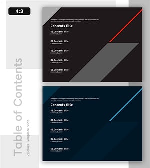 심플한 라인 패턴 PPT 목차 – 전문성을 강조하는 디자인