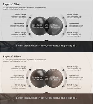 기대 효과를 강조한 비주얼 다이어그램 프레젠테이션 – 비즈니스 목표 달성을 위한 전략