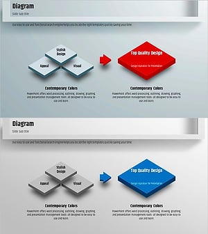 사각형 프레임 다이어그램 템플릿 – 마케팅 전략을 위한 비주얼