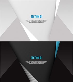 Modern Blue Presentation Template – Section Dividing Slide