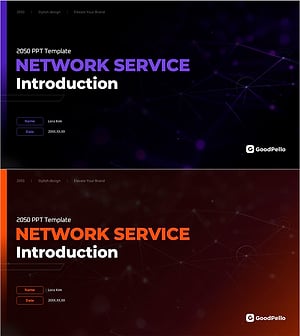 Network Solution Introduction – Modern Design Cover Slide