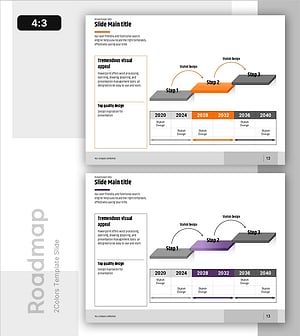 단계별 로드맵 슬라이드 – 사업 추진 전략 시각화