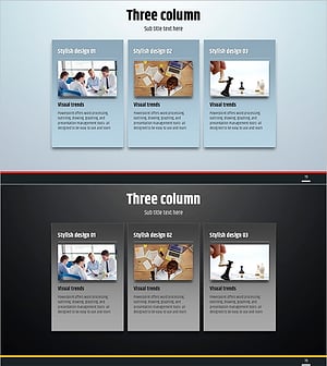 심플 원형 템플릿으로 사업 비전 및 목표 강조