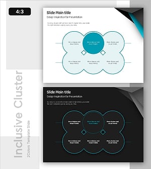 원형 내포 다이어그램 – 제품 및 서비스 소개 강화를 위한 템플릿