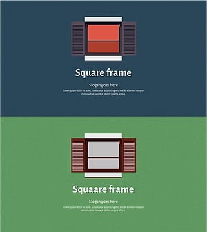 Square Frame Template Main Cover – Iconic and Modern Design