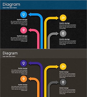 터치 와이드 슬라이드 템플릿 - 다이어그램6